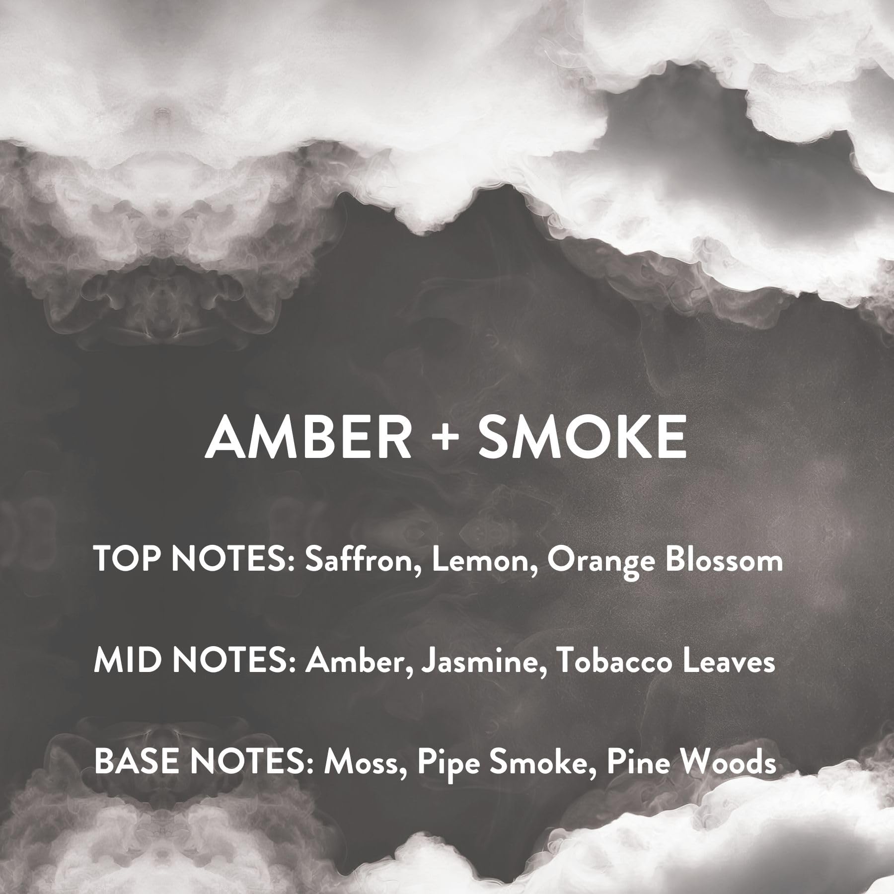 Michael Malul Amber + Smoke bottle with pipe smoke hint for a warm aura.