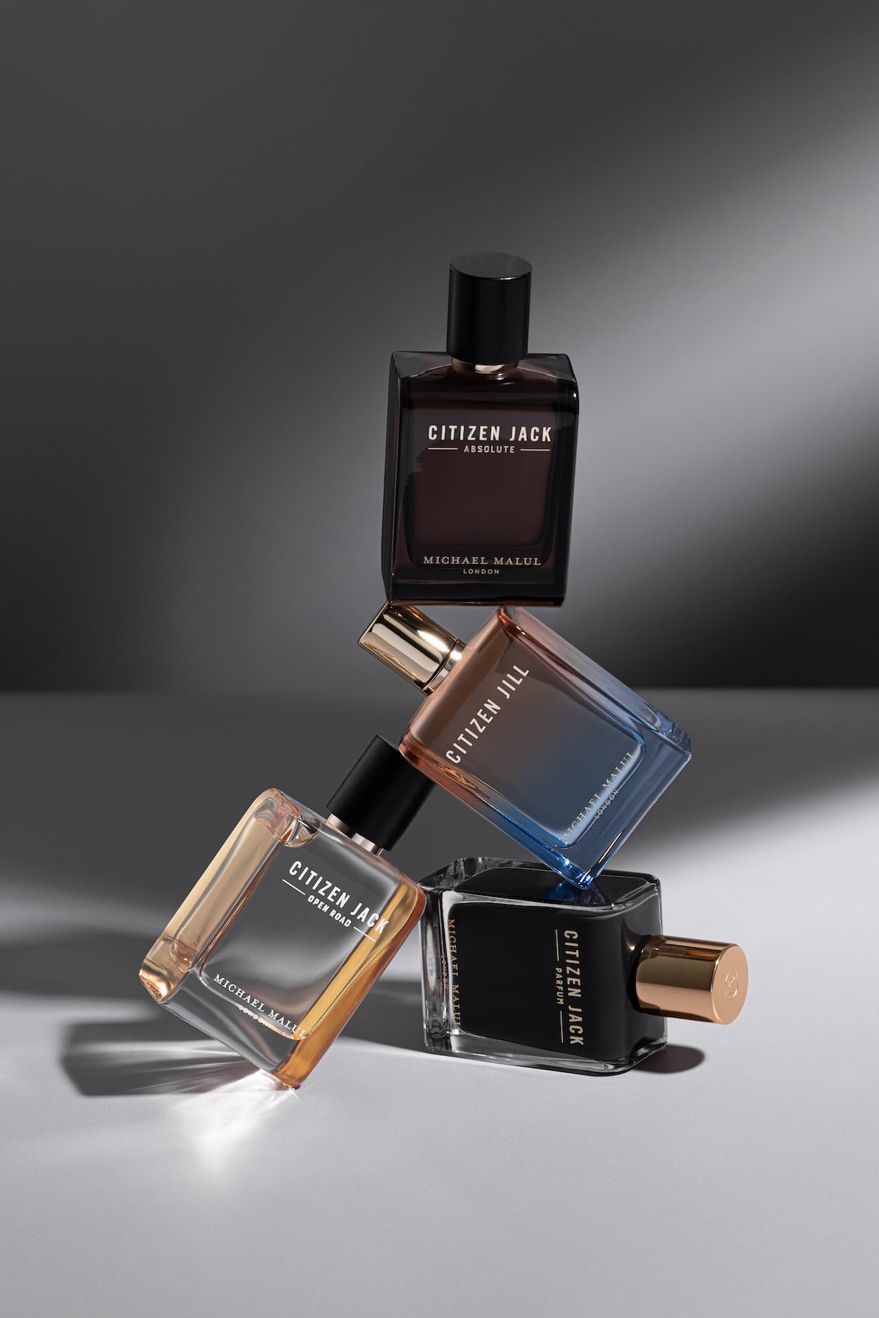 Michael Malul Citizen Jack base notes of vetiver and vanilla for warmth and depth.