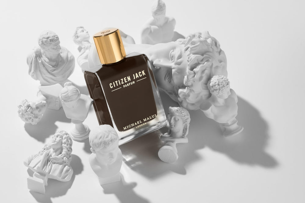 Michael Malul Citizen Jack packaging box signals premium gifting appeal.