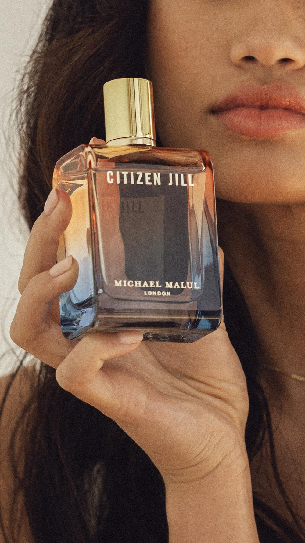 Michael Malul Citizen Jill label close-up emphasizing luxury branding.