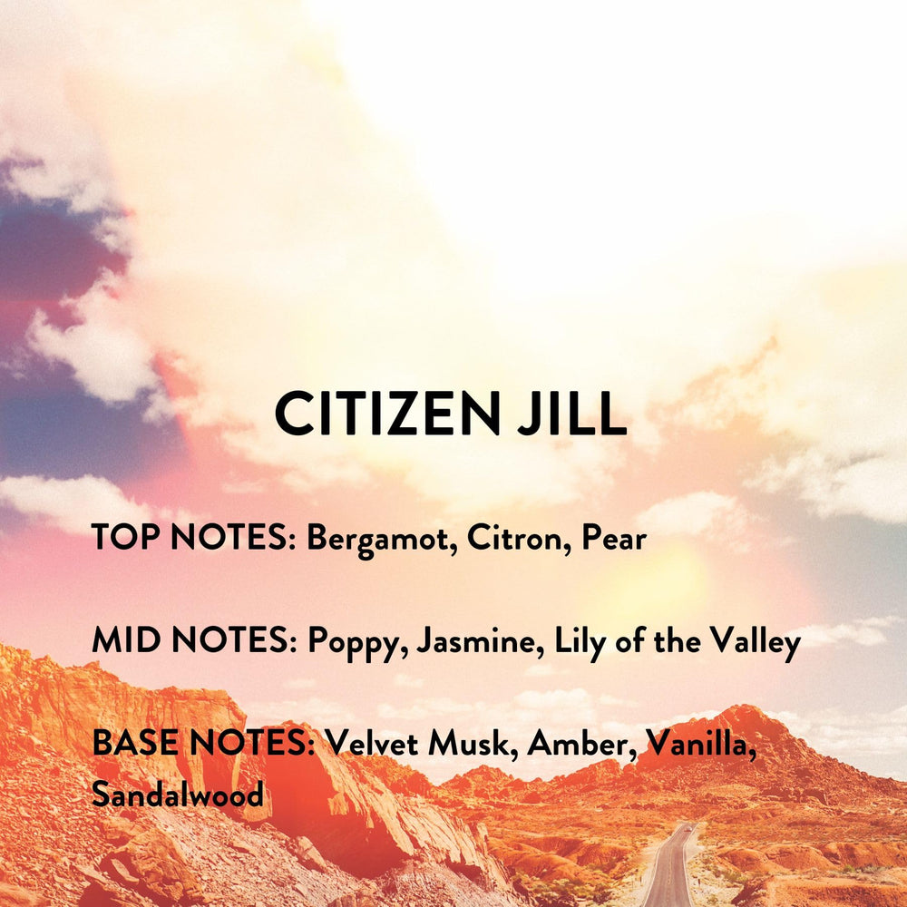Michael Malul Citizen Jill packaging close-up with elegant labeling.