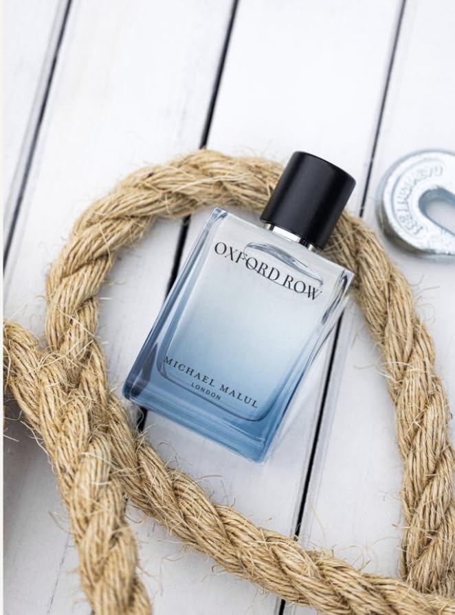 Michael Malul Oxford Row fashion shot communicates modern sophistication for daily wear.