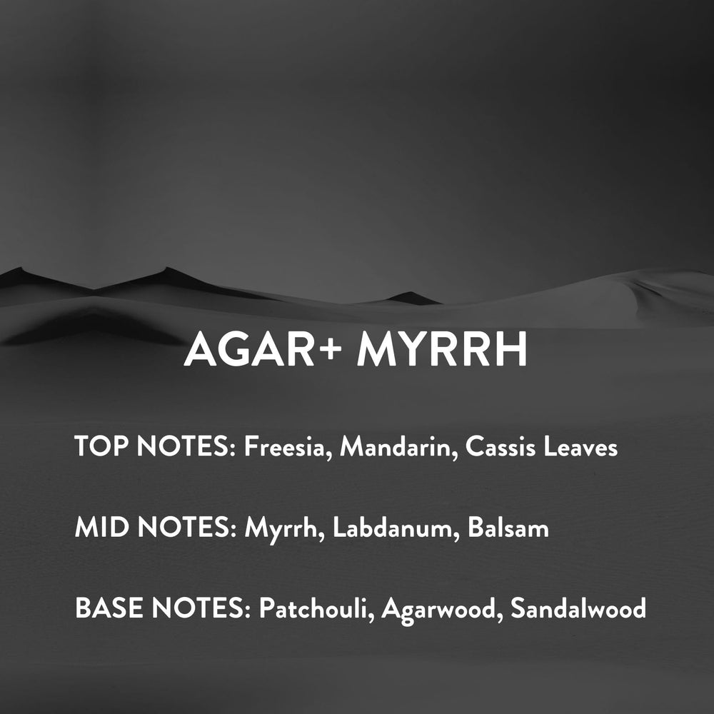 Michael Malul Agar and Myrrh EDP in wooden box, gift-ready and refined.