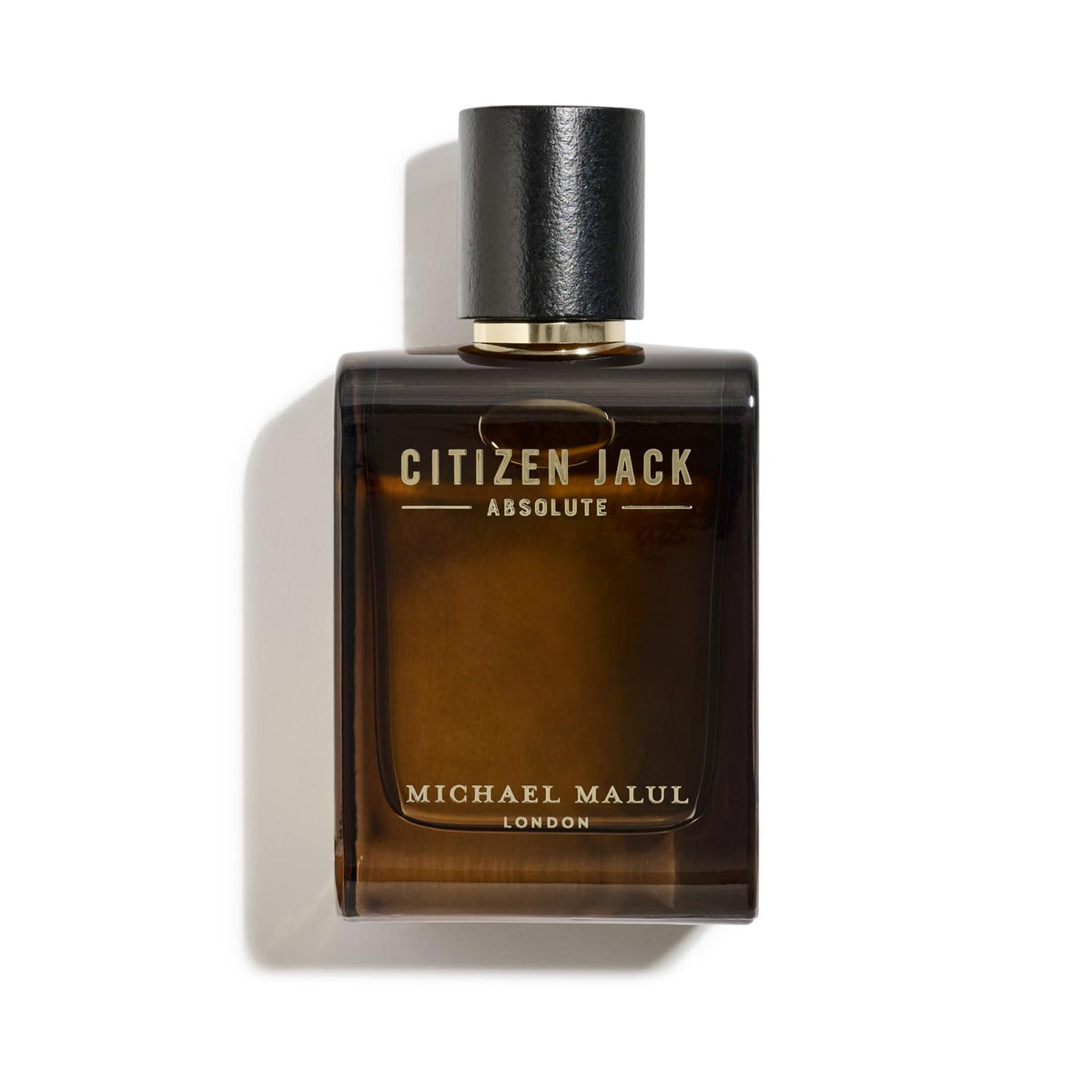 Michael Malul Citizen Jack Absolute fragrance bottle on a vanity, long-lasting premium scent