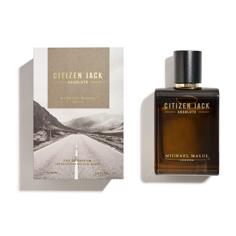 Citizen Jack Absolute bottle with soft lighting, highlighting fresh bergamot and melon notes