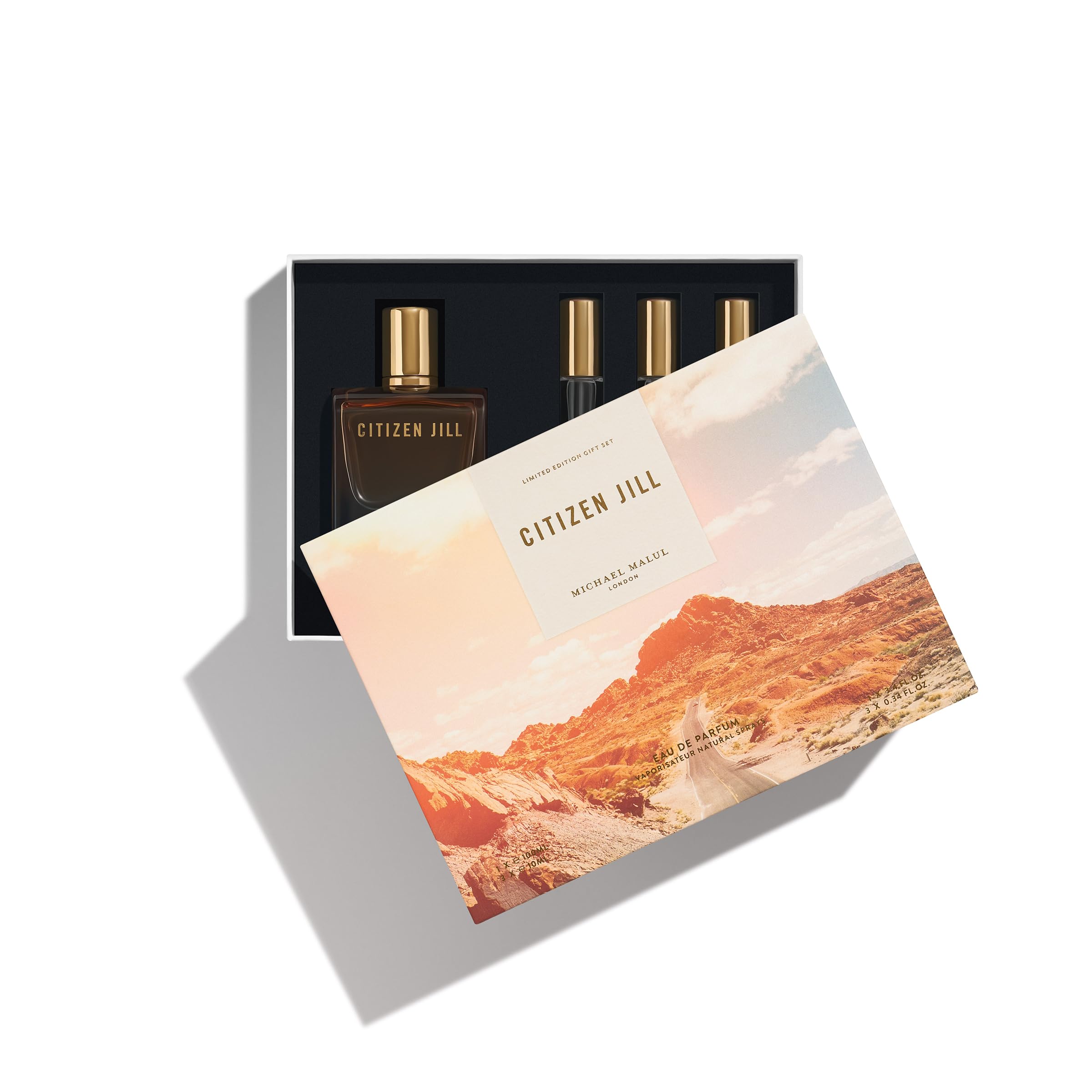 Citizen Jill bottle front view showcases elegant design for daily wear.