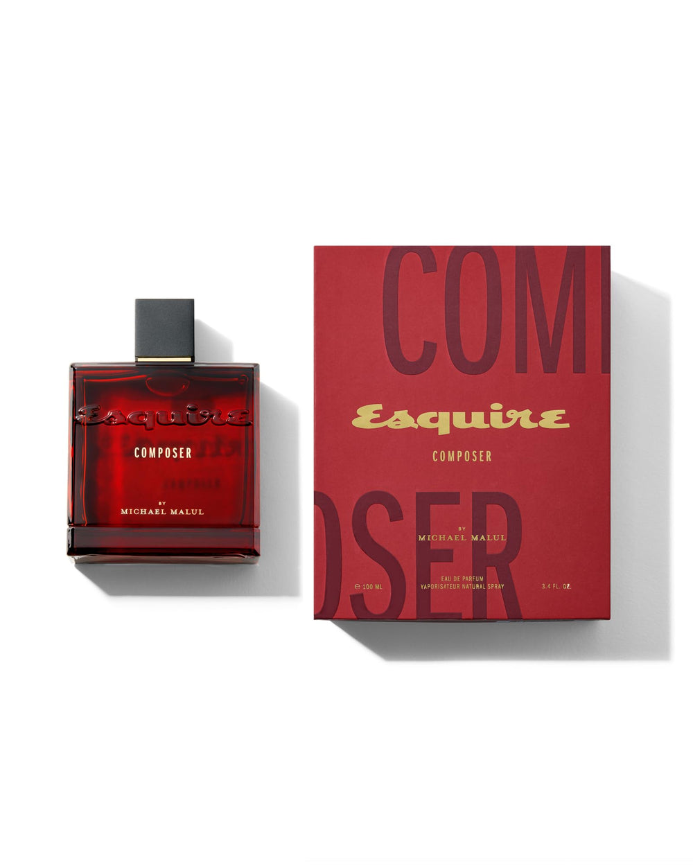 Composer Esquire top notes give bergamot and pomegranate a vibrant opening.