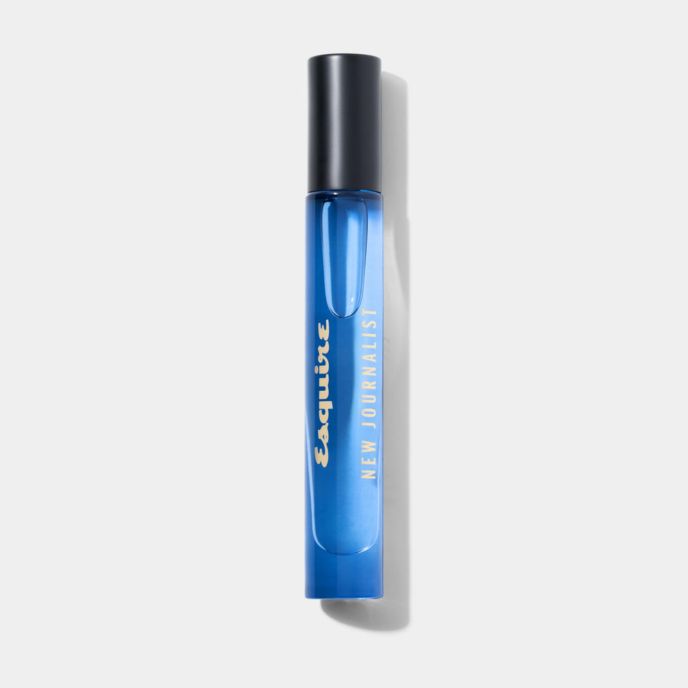 Michael Malul Esquire New Journalist 10ml packaging side view for travel-ready style.