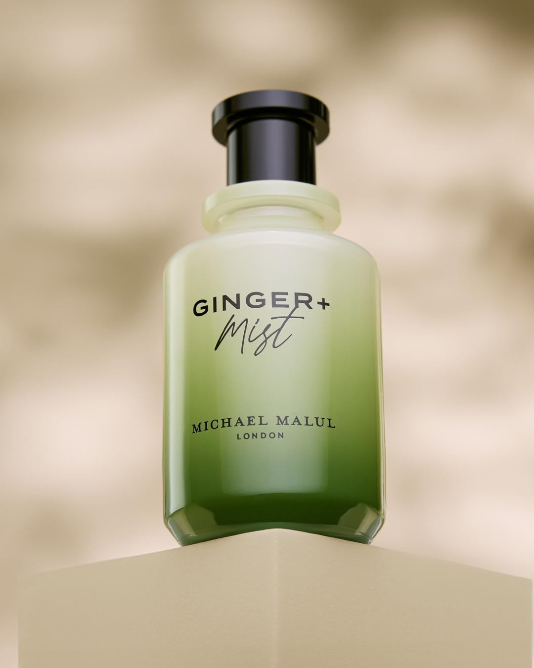 Michael Malul Ginger + Mist base notes blend sandalwood and musk.