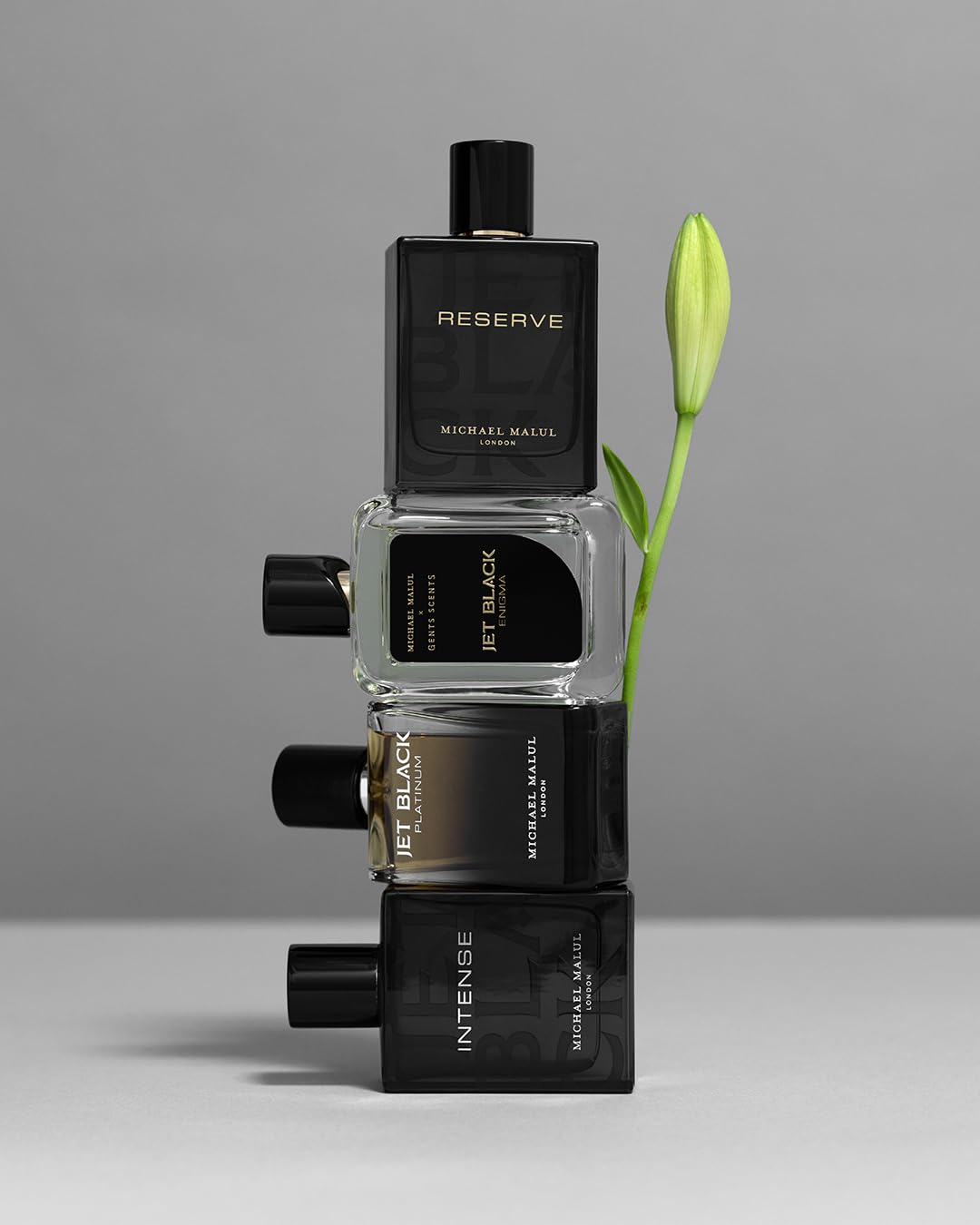 Jet Black Enigma packaging close view showing premium labeling.