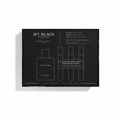 Michael Malul Jet Black Intense travel bottles showing compact elegance and portability