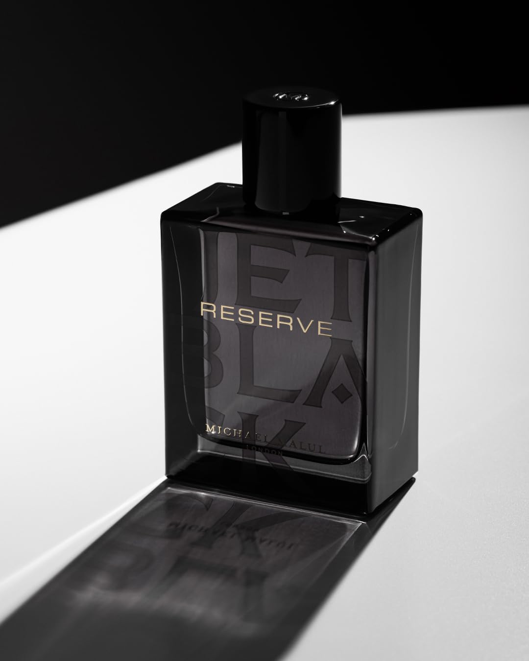 Michael Malul Jet Black Reserve wooden-top finish suggests premium materials.