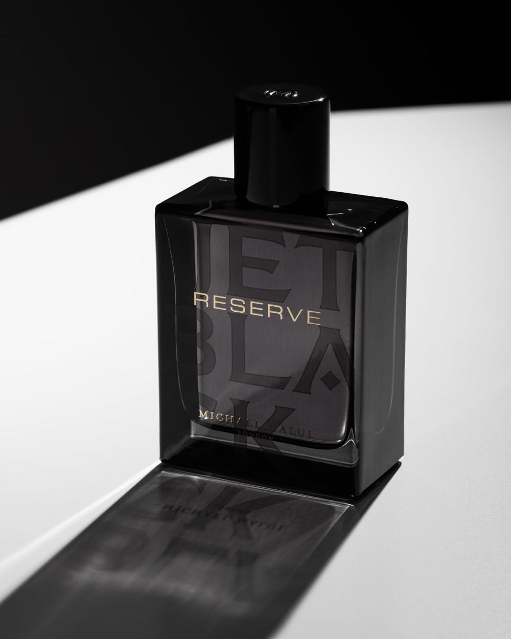 Michael Malul Jet Black Reserve wooden-top finish suggests premium materials.