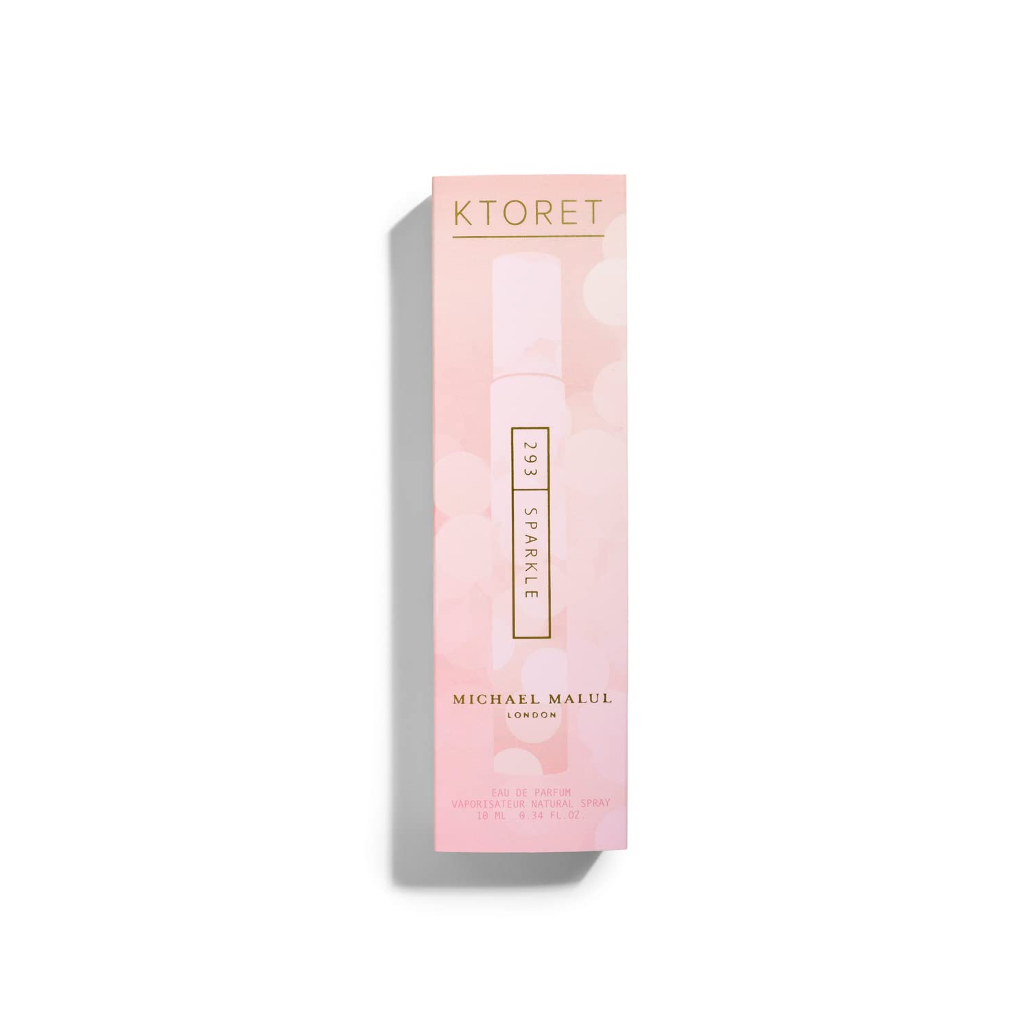 Michael Malul KTORET 293 Sparkle travel-size box protecting fragrance during travel.