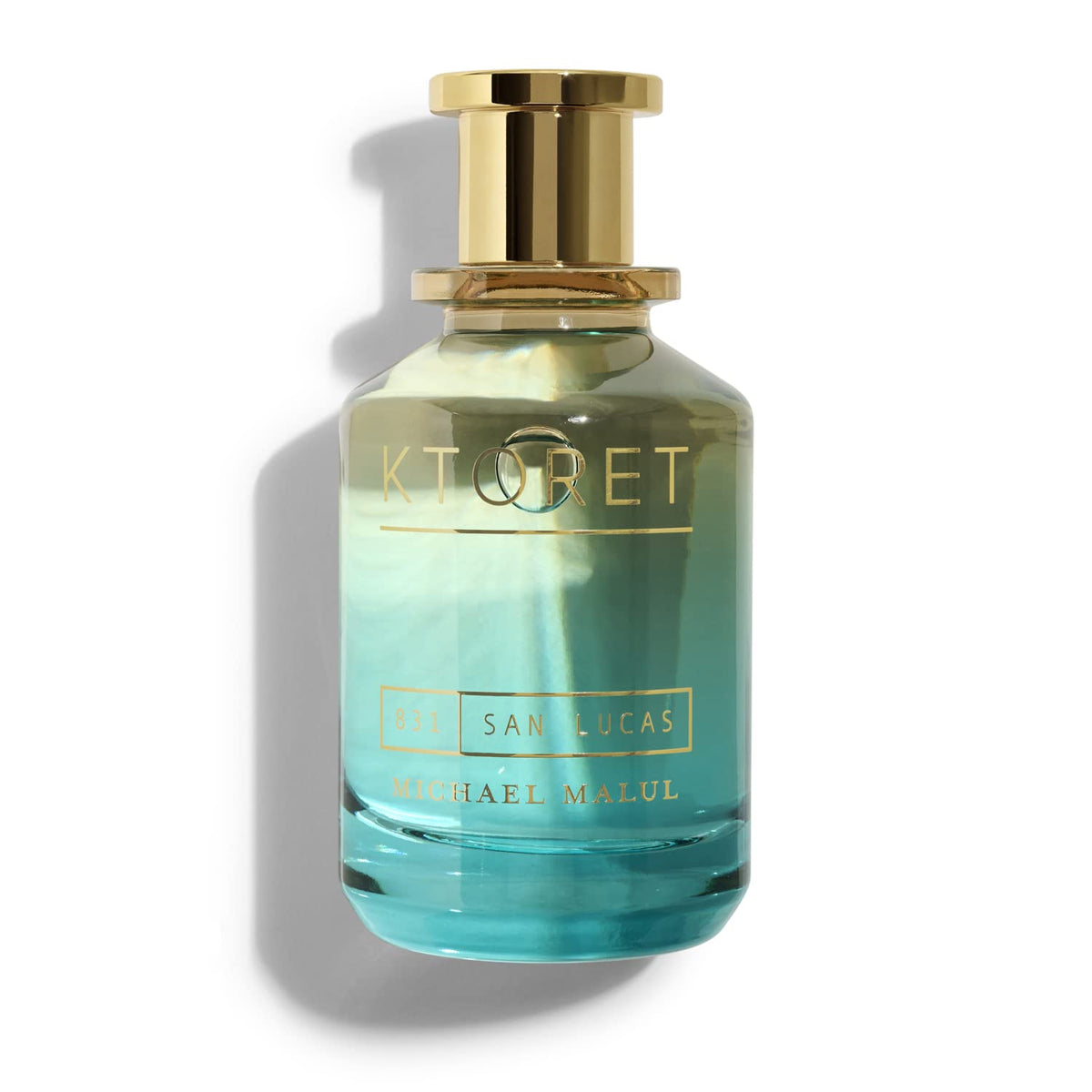 Michael Malul KTORET 831 San Lucas bottle top view for premium shelf appeal and daily wear