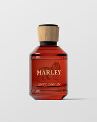 Michael Malul Lights Down Low bottle close-up highlighting sea salt and mandarin notes for a fresh scent.