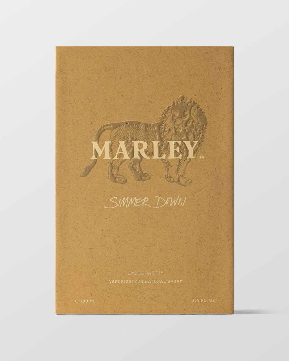 Michael Malul Marley Simmer Down bottle closeup reveals fragrance notes.