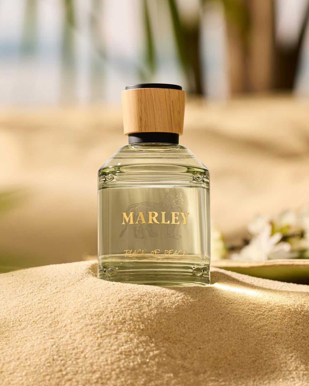 Michael Malul Place of Peace notes-closeup showcases orange blossom and Linden flower for a gentle floral heart.