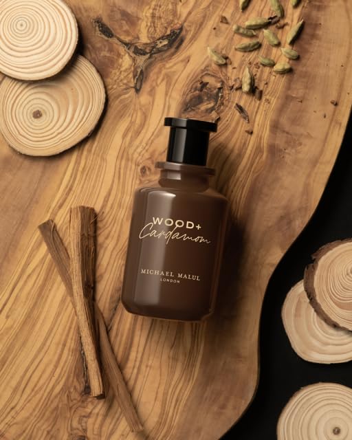 Packaging box for Michael Malul Wood + Cardamom EDP.