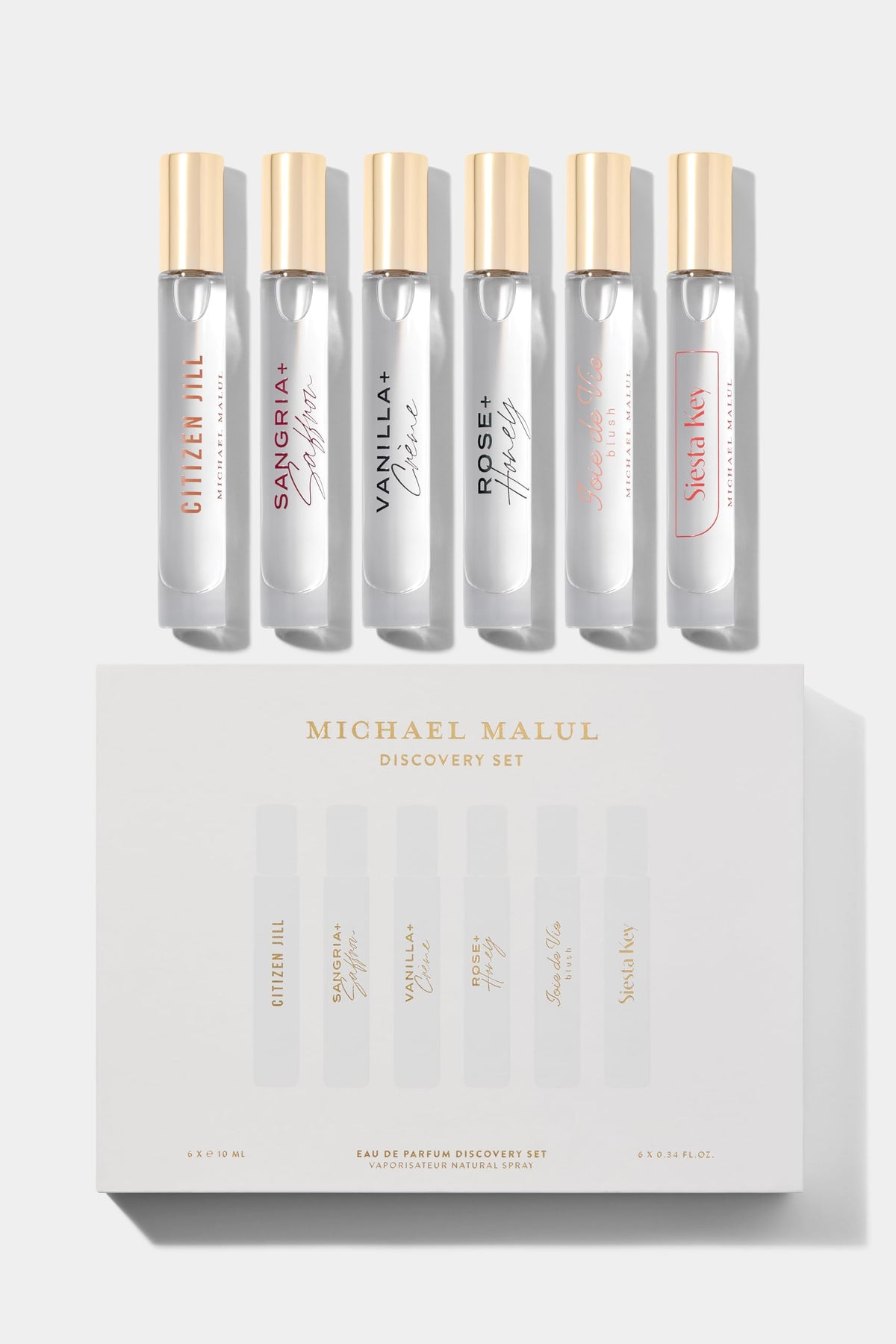 Michael Malul Women’s Discovery Set packaging—gift-ready and inspiring.