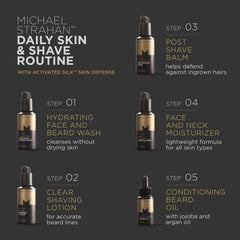 Michael Strahan Calming Post Shave Balm rosehip oil ingredient supports hydration