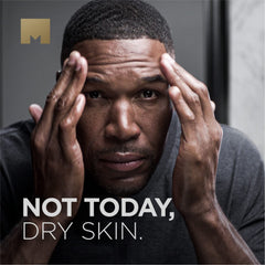 Michael Strahan Moisturizer being applied for dry, nourished skin.