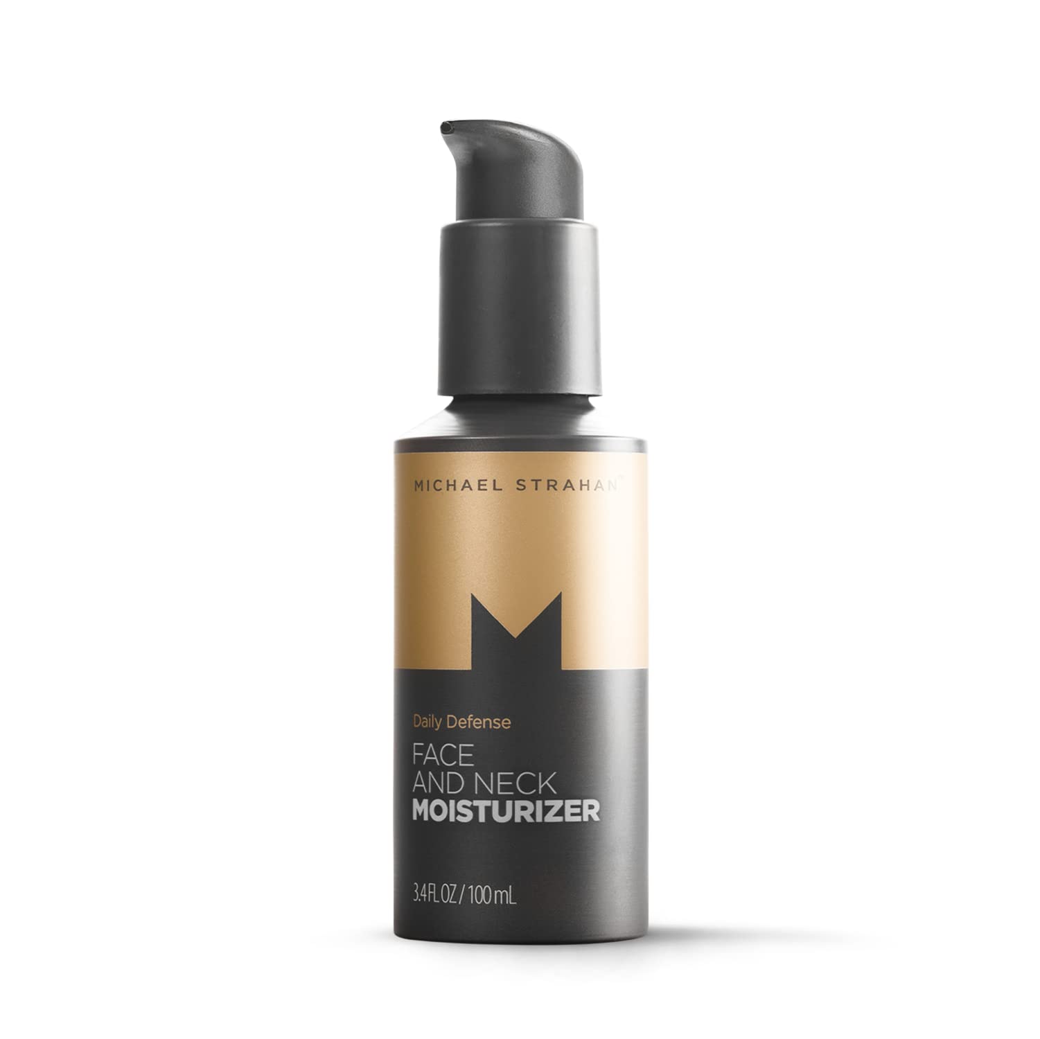 Michael Strahan Face and Neck Moisturizer bottle highlights lightweight hydration.