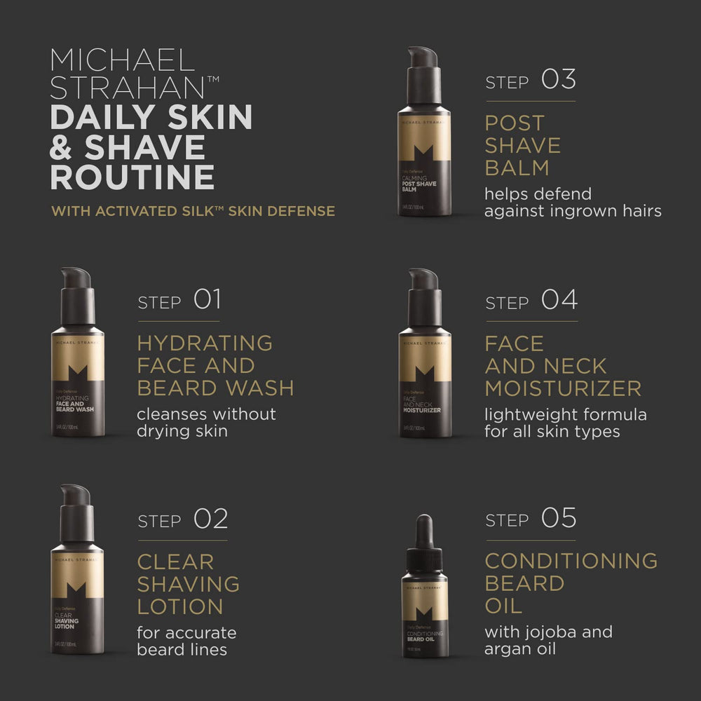 Michael Strahan Marula oil nourishes and supports comfortable shaving.