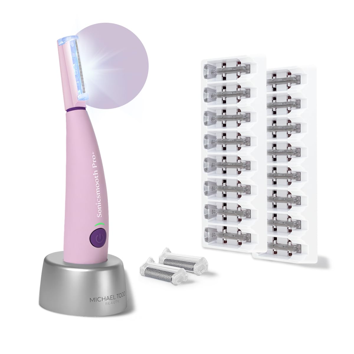 Michael Todd Sonicsmooth Pro+ with LED light enables precise dermaplaning