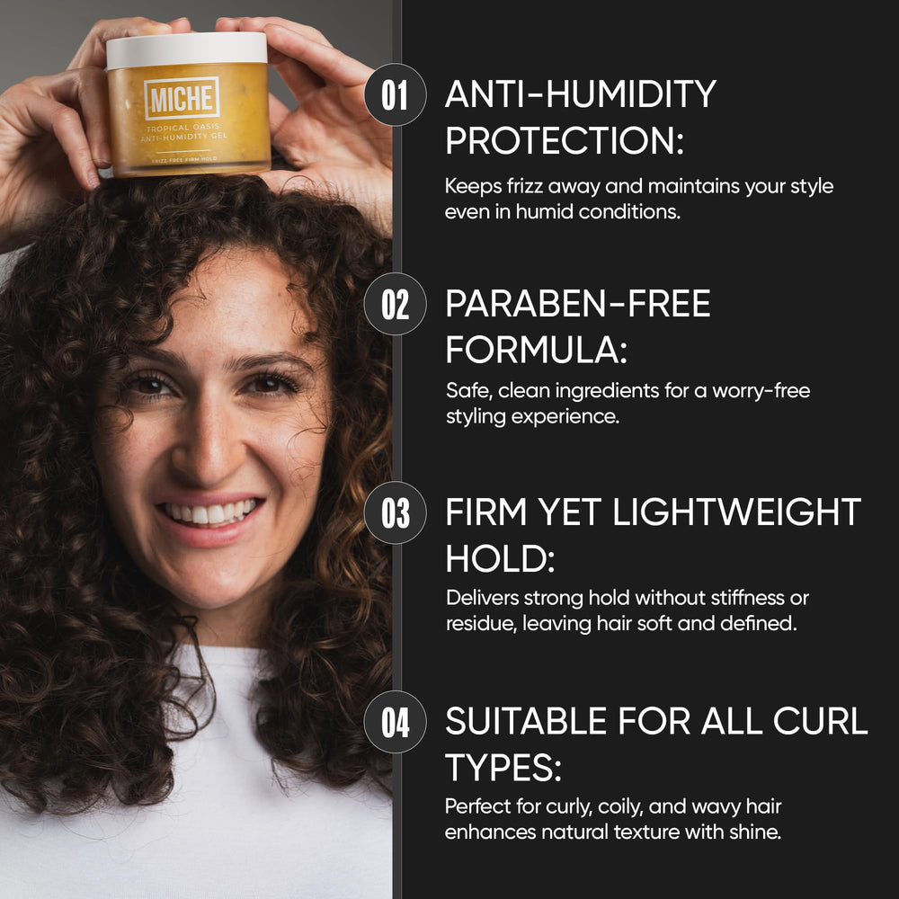 MICHE Beauty curly-hair hold for men and women across types.