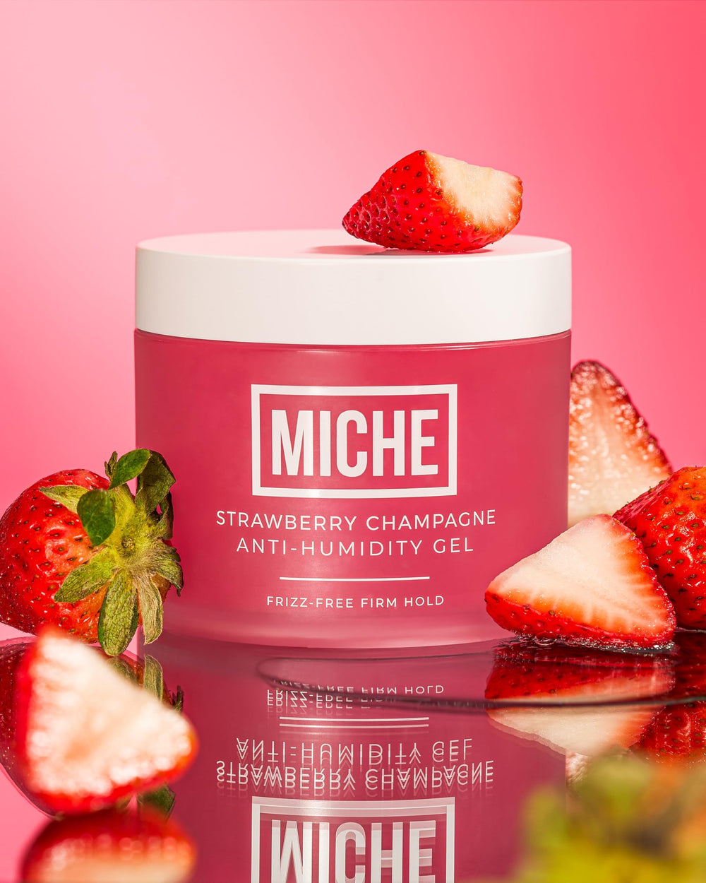 Miche Beauty defined curls closeup demonstrating long-lasting hold in humidity.