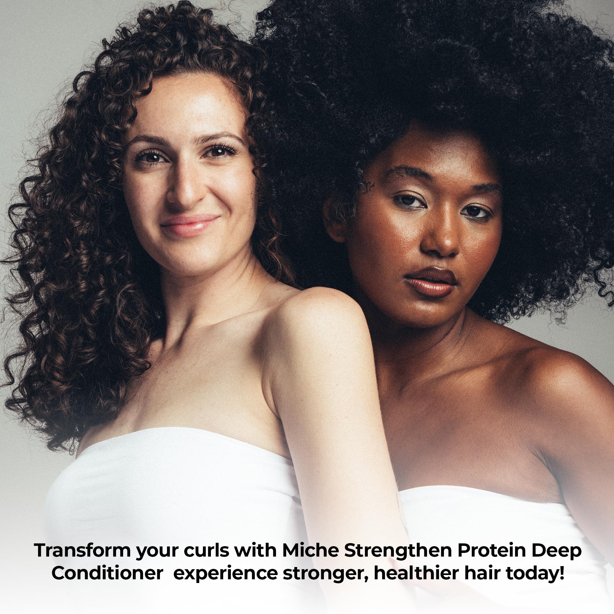 Miche Beauty Strengthen Protein pump close-up enables easy, mess-free dispensing