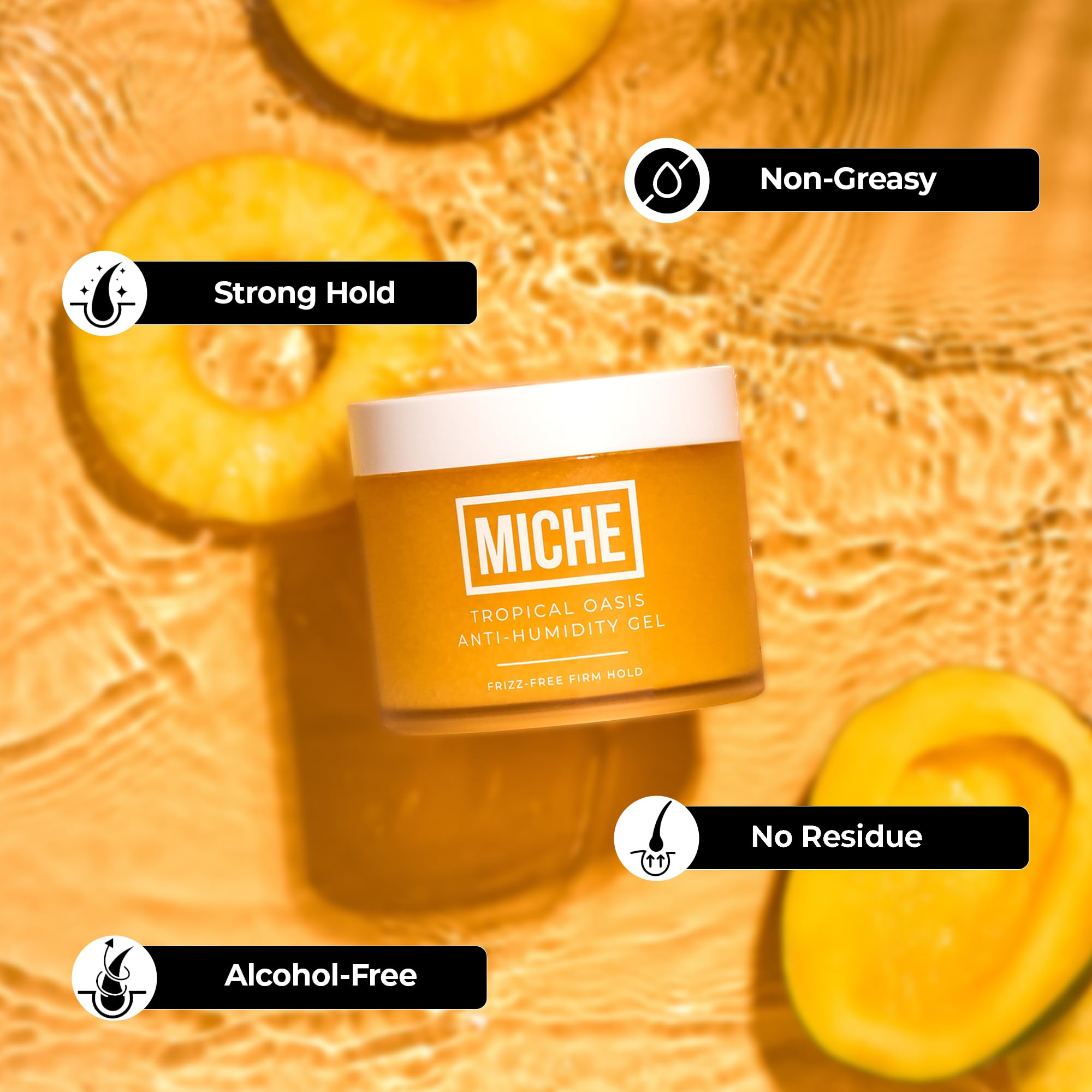 MICHE Beauty travel-size gel for on-the-go curl definition.