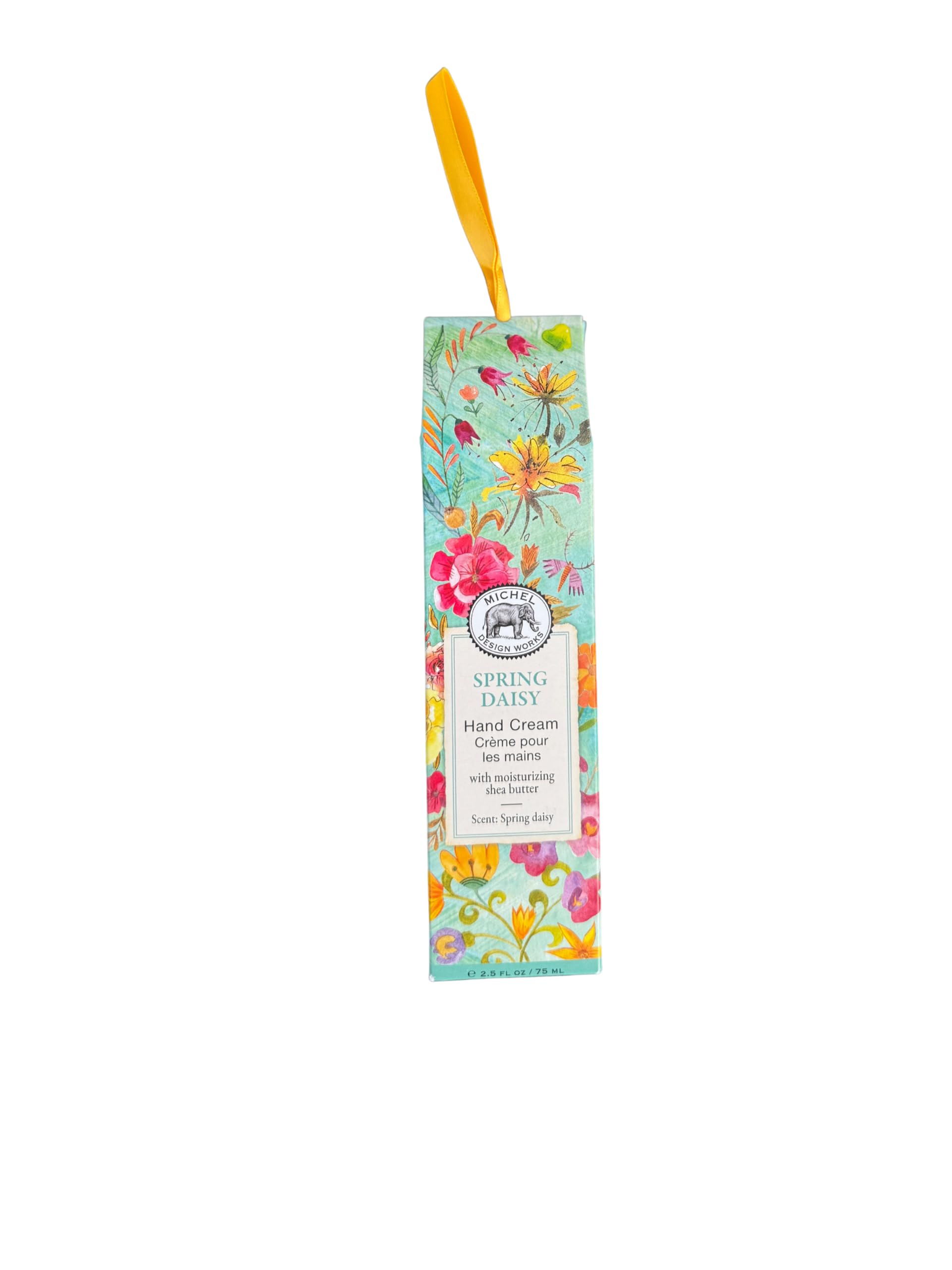 Michel Design Works hand cream with shea butter in Spring Daisy tube for smooth, hydrated hands.