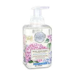 Michel Design Works hydrangea foaming soap bottle with pump for kitchen or bathroom