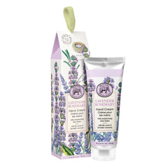 Michel Design Works large hand cream bottle Lavender Rosemary on display for smooth hands