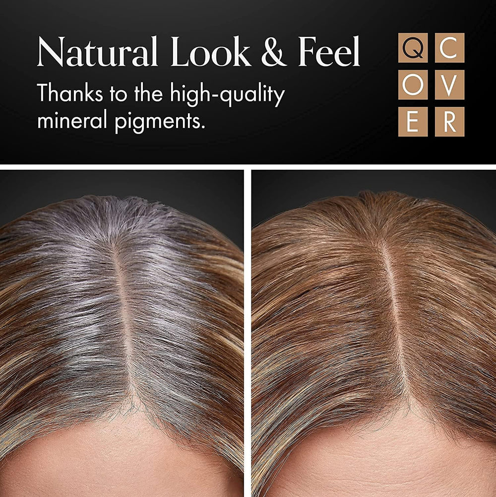 Michel Mercier beige-blonde shade blends with darker to medium hair.