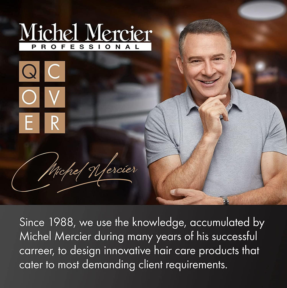 Michel Mercier conceals grey at the hairline while preserving a natural look.