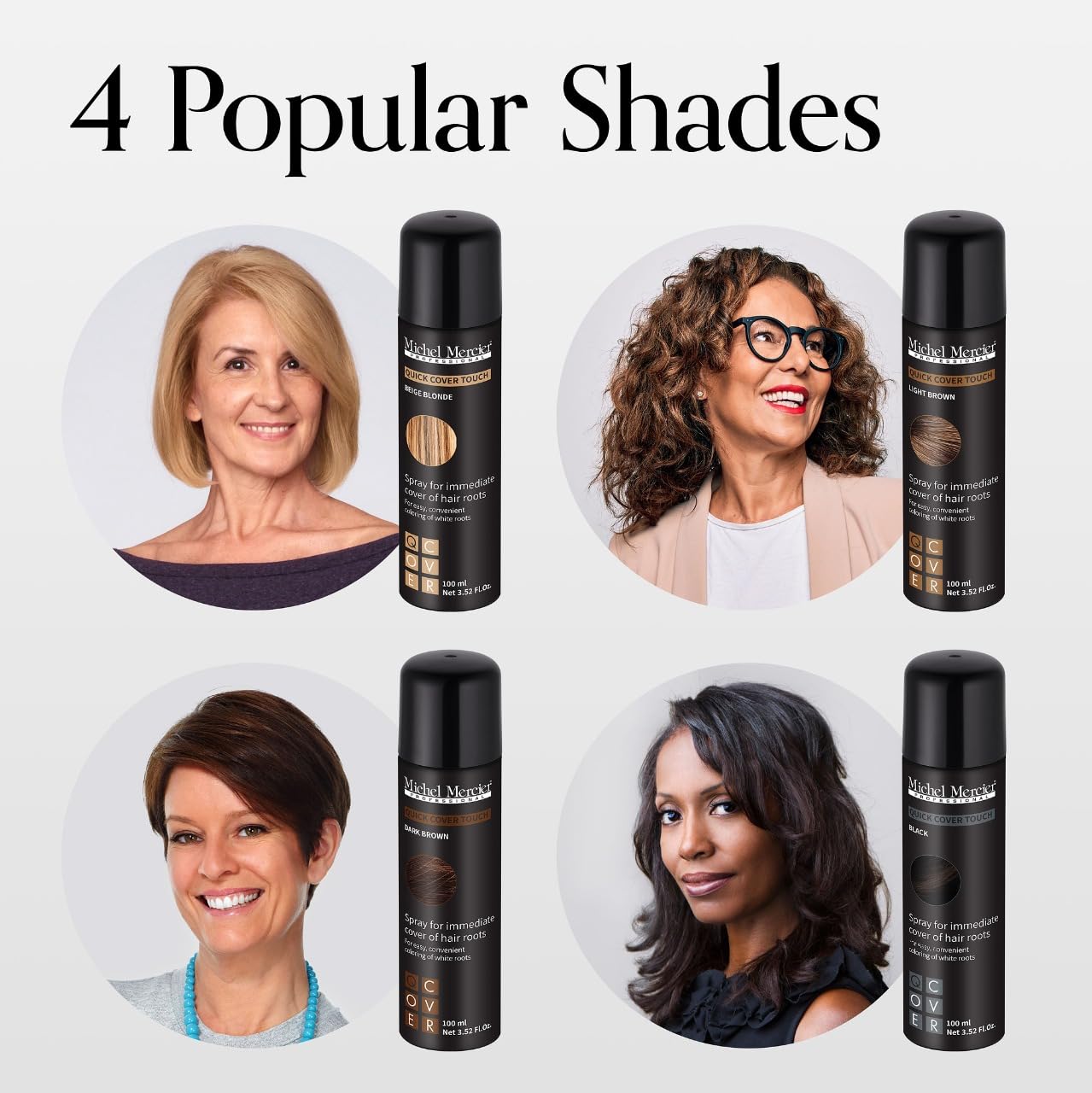 Michel Mercier purse-size root touch up spray for on-the-go use.