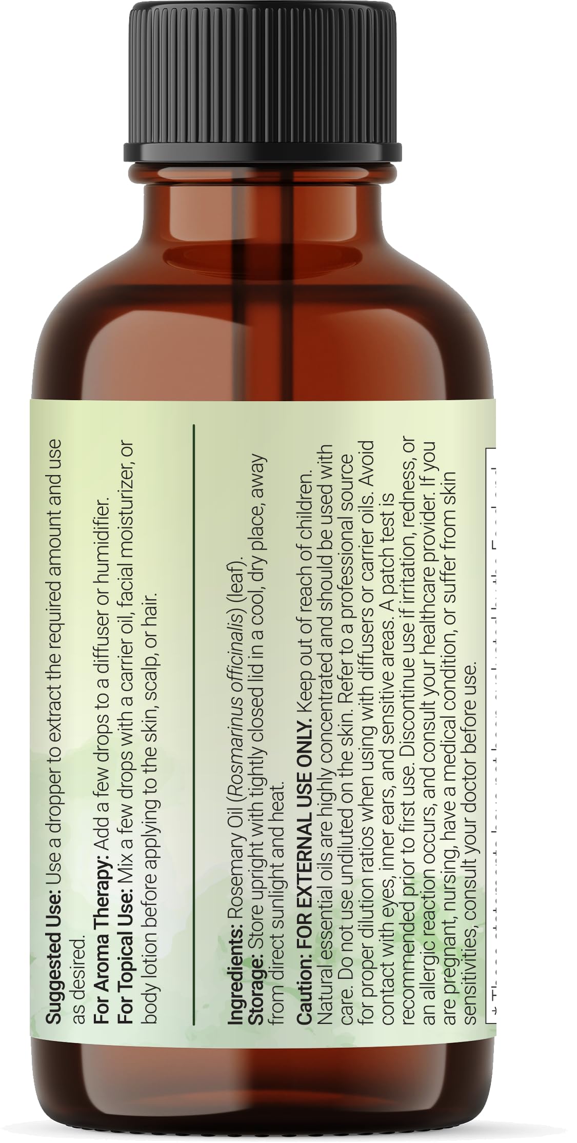 Lab-tested purity badge beside Micro Ingredients Rosemary Oil labeling.