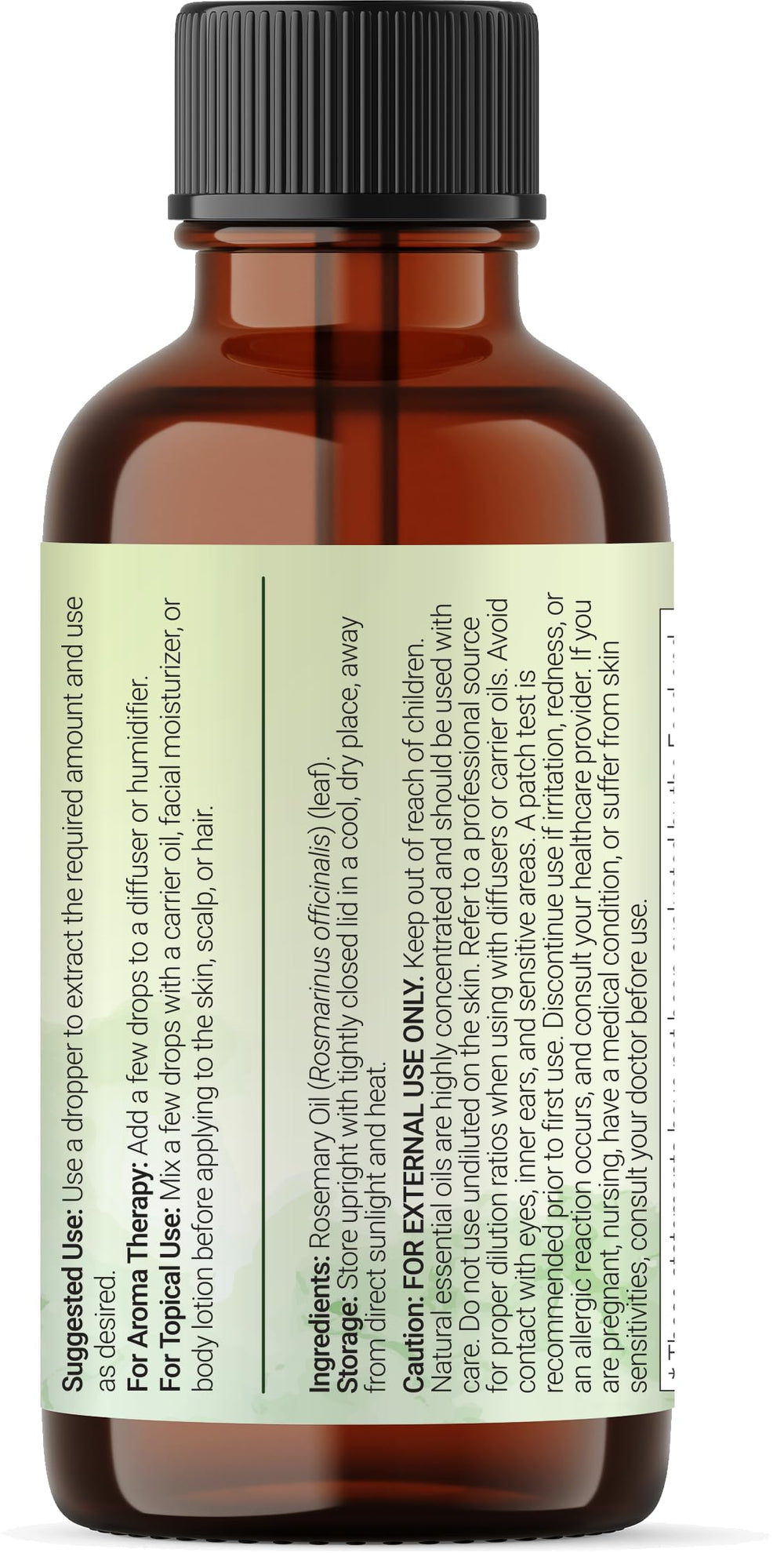 Lab-tested purity badge beside Micro Ingredients Rosemary Oil labeling.