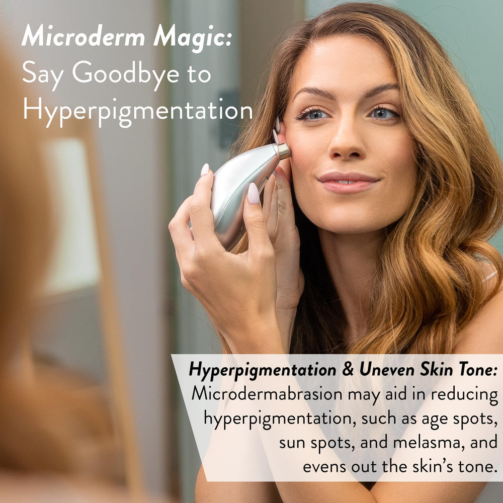 Microderm GLO blackhead removal efficiency on nose area.