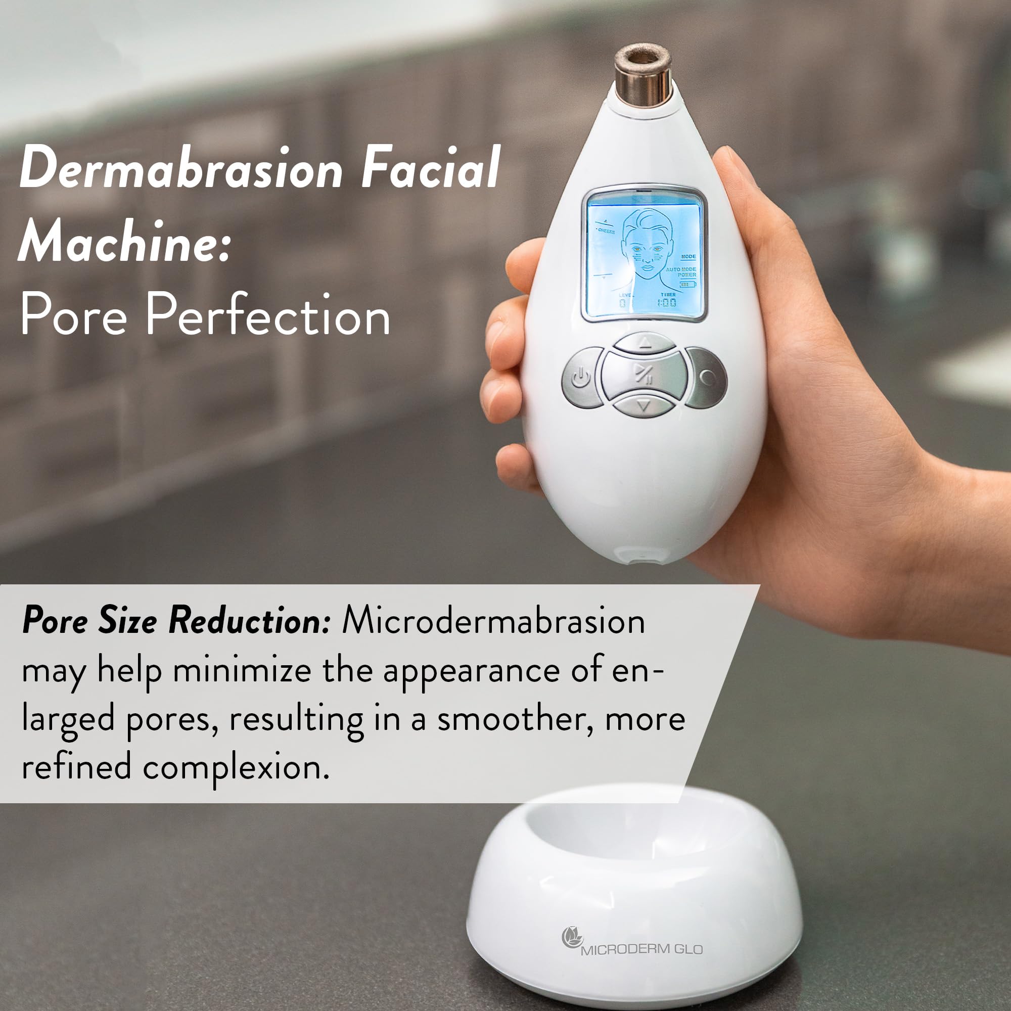 Microderm GLO promotes selfie-ready, glowing skin after weekly sessions.