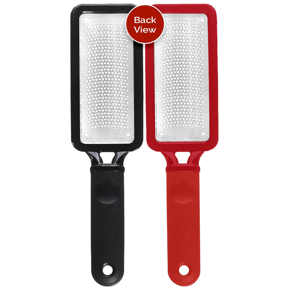 Full view of Microplane Colossal Foot File reveals enlarged filing surface for faster skin smoothing