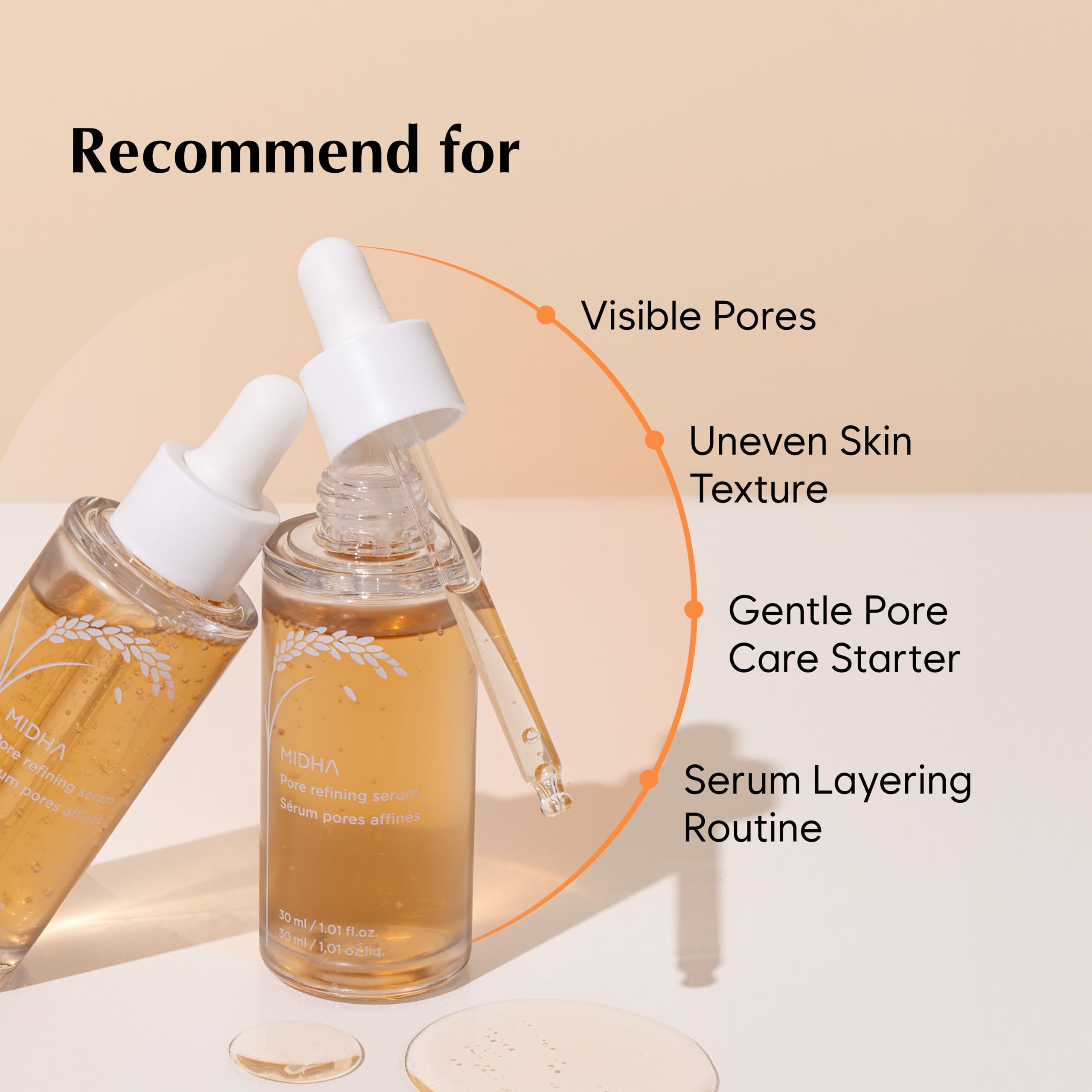 Kaki leaf extract detail in the MIDHA formula supports gentle pore refinement.