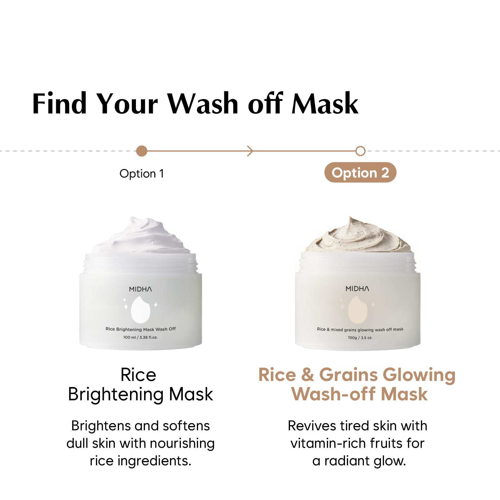 Midha Glow Mask after-use glow hints at refined texture and radiance.