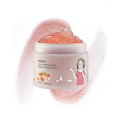 MIDHA Vita C Vitalizing Mask red vitamin complex supports a healthy, energised look.