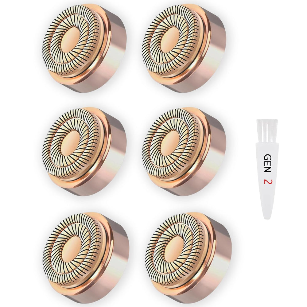 Midnt Gen 2 replacement heads for facial hair remover in a 6-pack for precise, gentle grooming.