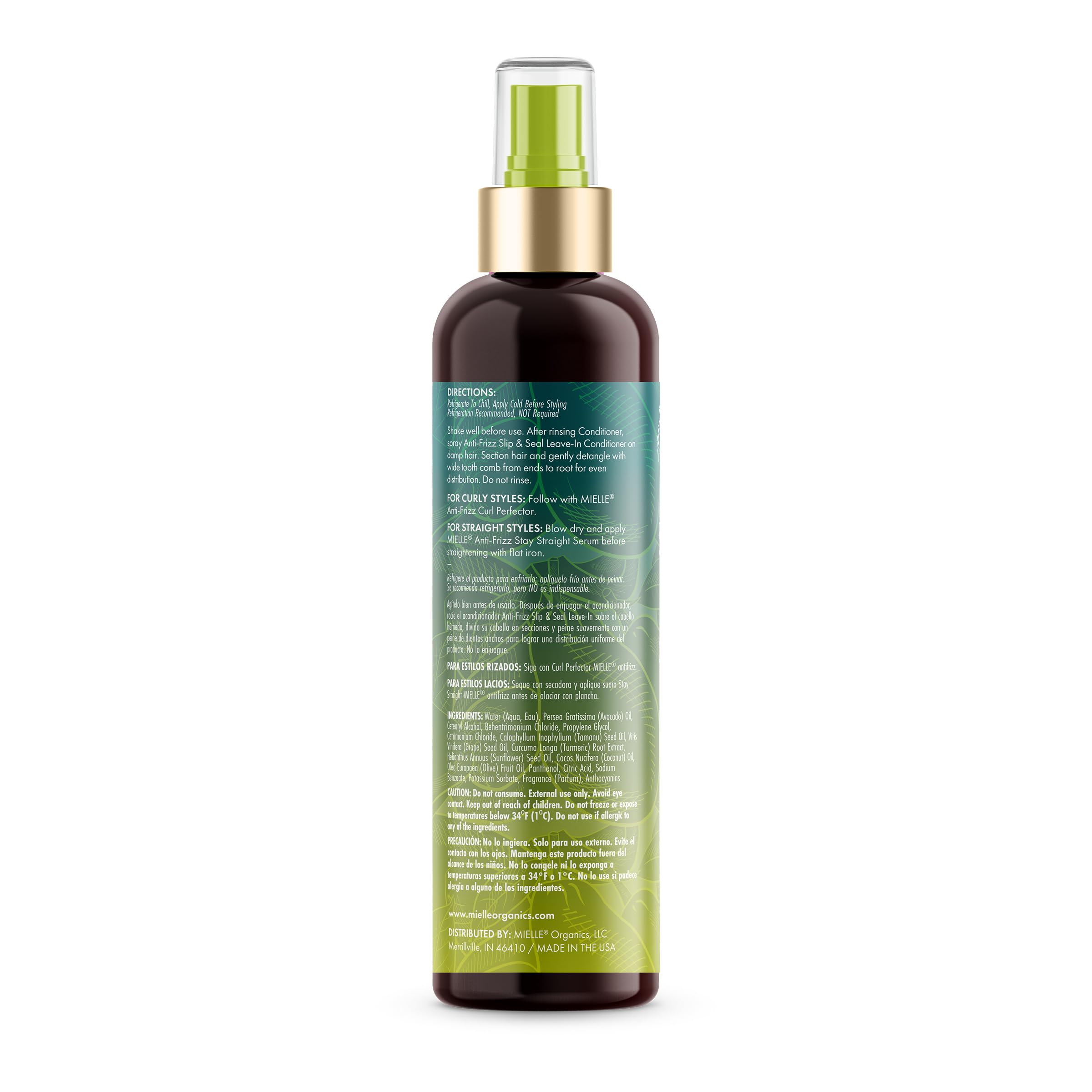 Mielle Avocado & Tamanu after-use shine suggests glossy strands.
