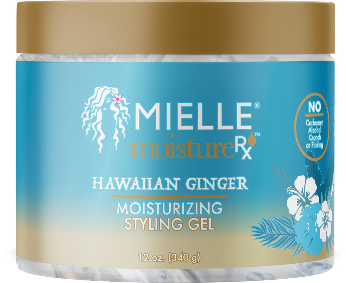 Mielle Moisture RX gel bottle Hawaiian Ginger for flexible, non-flaking hold